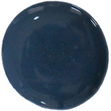 Glossy round swatch of Navy Blues – Sweet Pickins Milk Paint by Old Fashioned Milk Paint on white background.