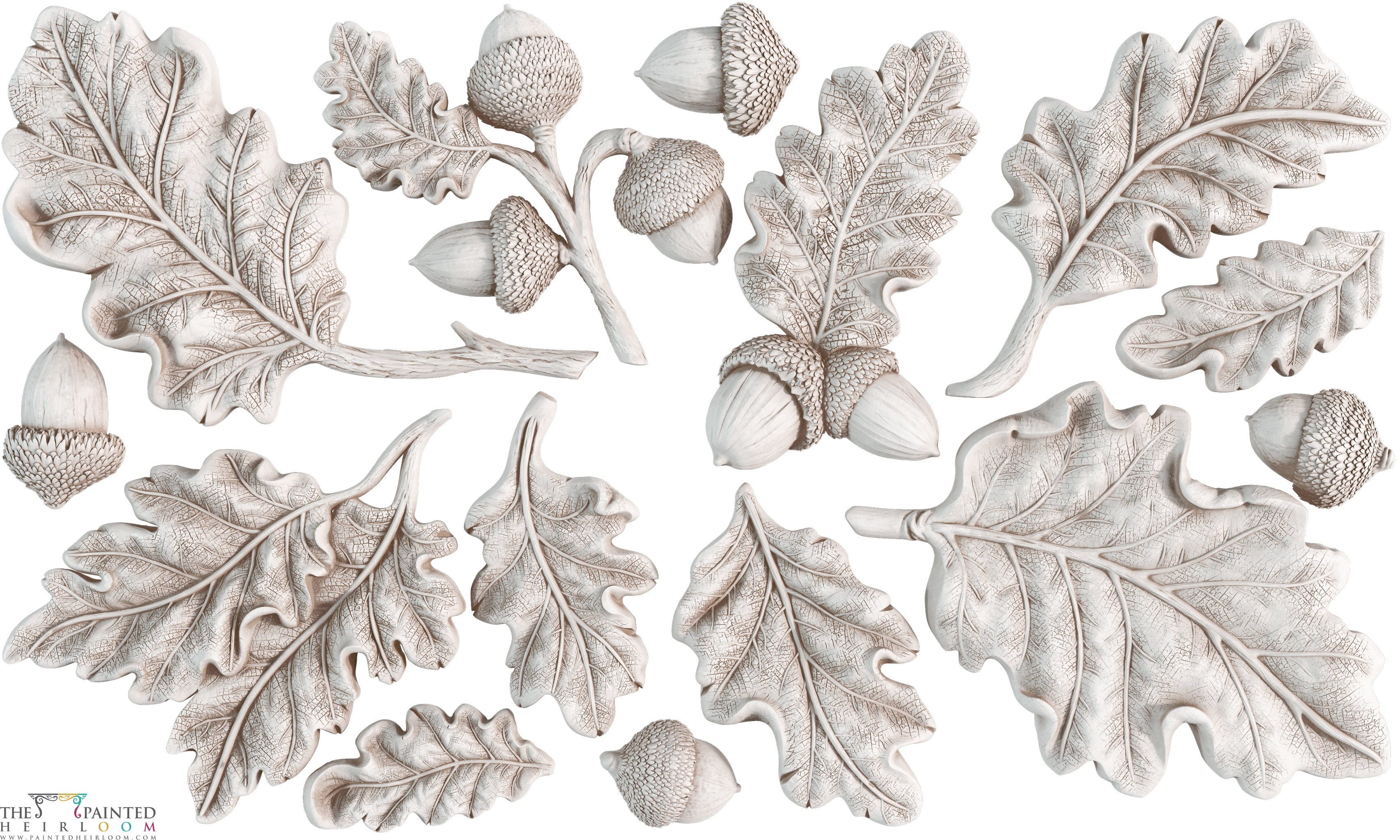 Oak Leaves & Acorns Mould by IOD - Iron Orchid Designs @ The Painted Heirloom