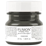 37 mL Oakham Fusion Mineral Paint with matte finish, white label, and black screw lid.