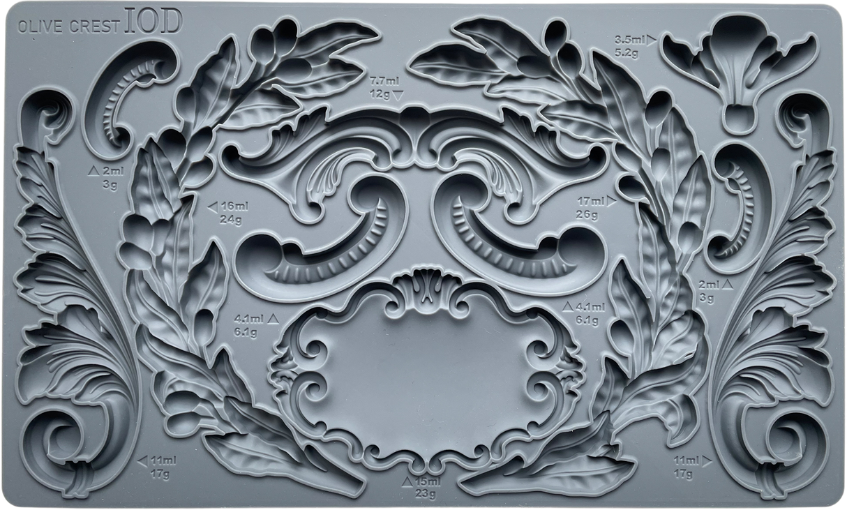 Olive Crest Mould by IOD - Iron Orchid Designs @ The Painted Heirloom