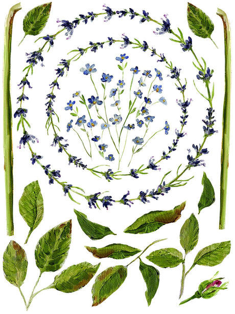 Painterly Florals Decor Transfer Set by IOD - Iron Orchid Designs @ Painted Heirloom