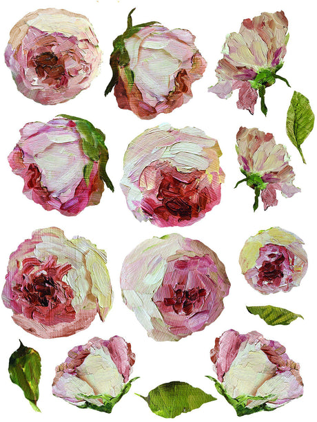 Painterly Florals Decor Transfer Set by IOD - Iron Orchid Designs @ Painted Heirloom