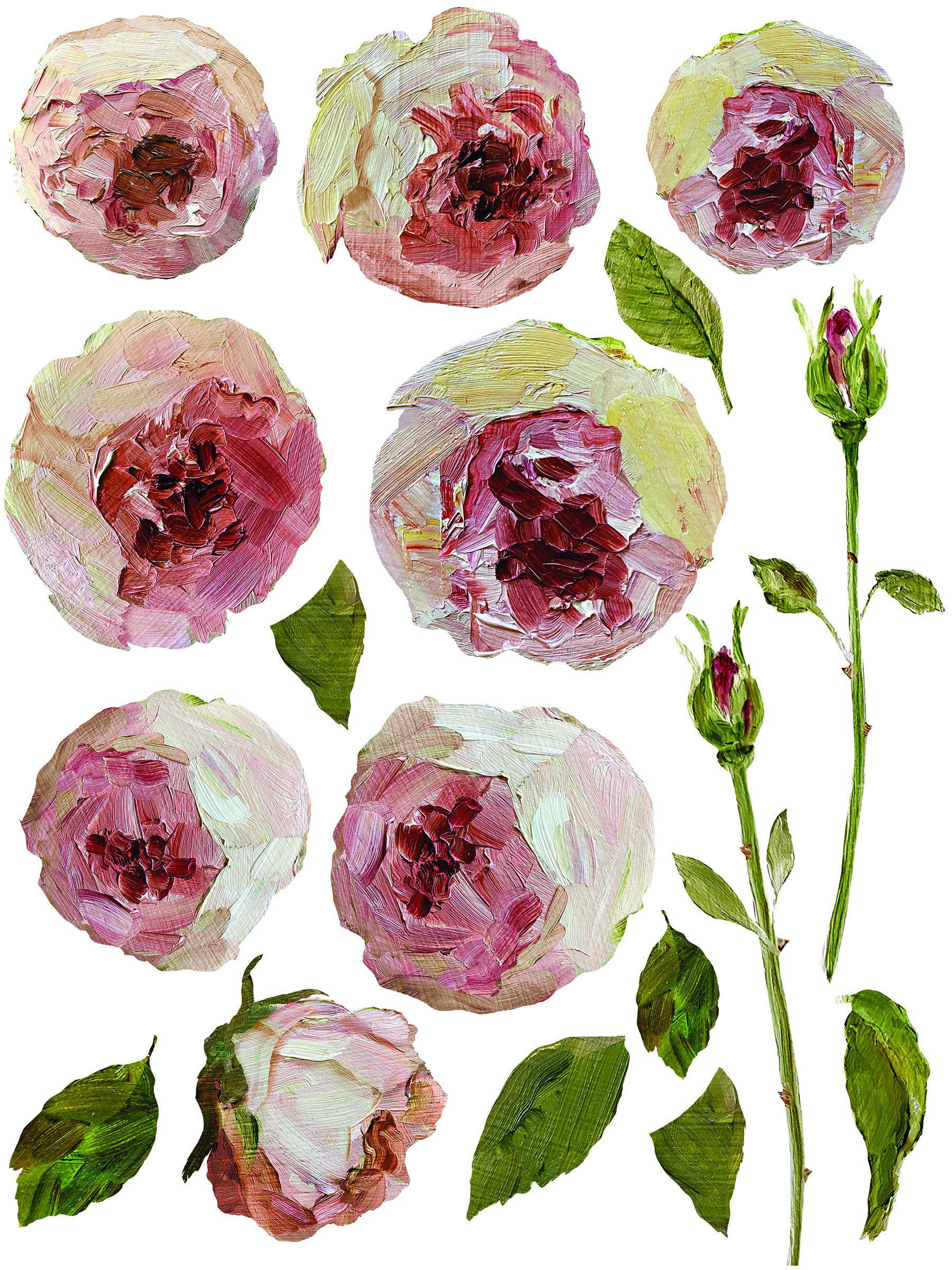 Painterly Florals Decor Transfer Set by IOD - Iron Orchid Designs @ Painted Heirloom