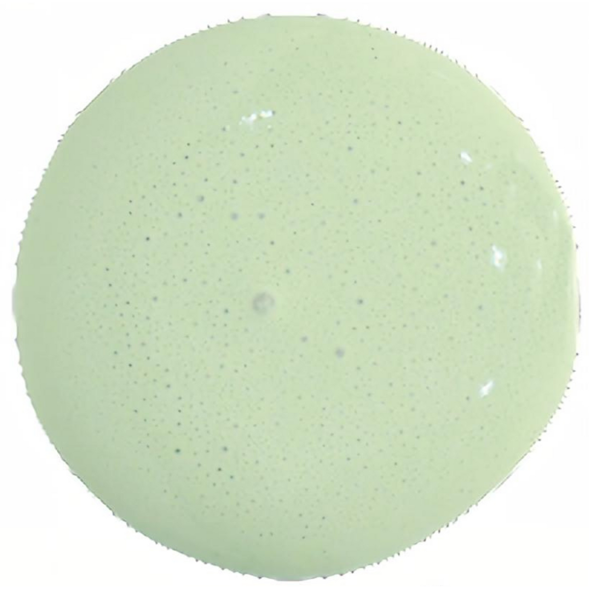 Round object painted pale green with Old Fashioned Milk Paint—Pantry Door by Sweet Pickins, eco-friendly finish.