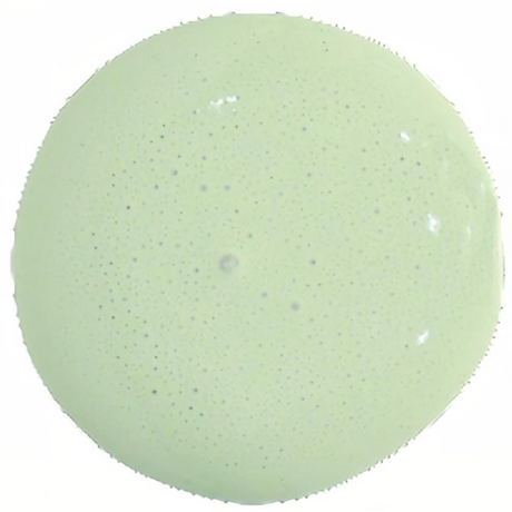 Round object painted pale green with Old Fashioned Milk Paint—Pantry Door by Sweet Pickins, eco-friendly finish.