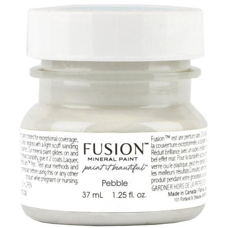 37mL Pebble Fusion Mineral Paint jar with a white label and screw-on lid.