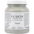 Pebble Fusion Mineral Paint 500mL all-in-one matte acrylic paint in a clear jar by Fusion Mineral Paint.