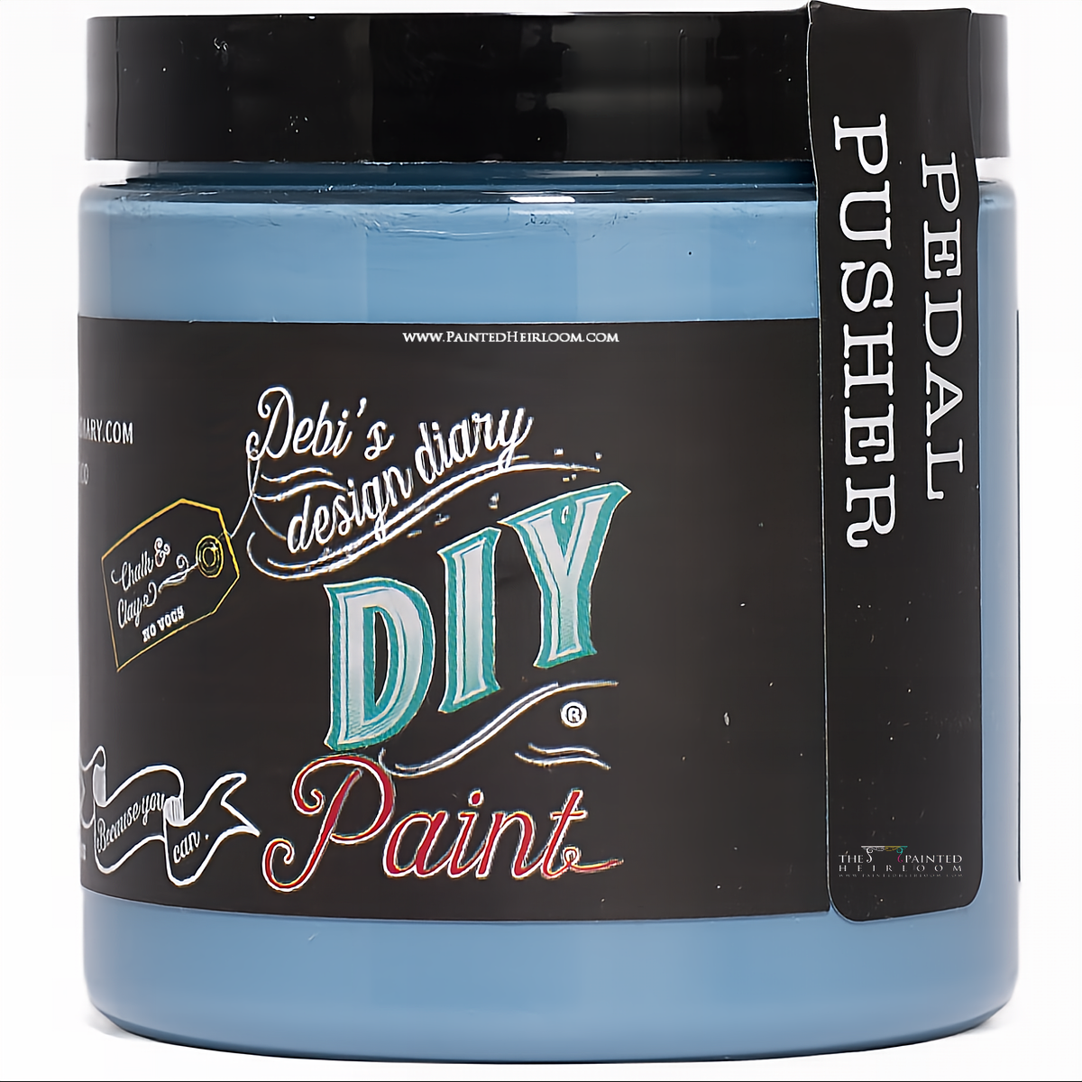 Pedal Pusher DIY Paint by DIY Paint Co. jar, eco-friendly clay and chalk paint for furniture projects.
