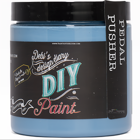 Pedal Pusher DIY Paint by DIY Paint Co. jar, eco-friendly clay and chalk paint for furniture projects.