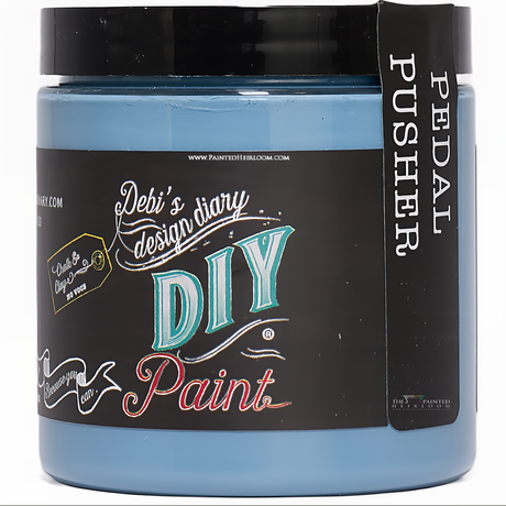 Pedal Pusher DIY Paint by DIY Paint Co. jar, eco-friendly clay and chalk paint for furniture projects.