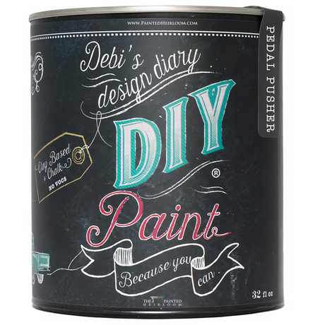 Pedal Pusher DIY Paint by DIY Paint Co., 32 fl oz, eco-friendly clay and chalk paint for furniture.