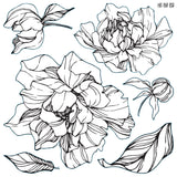 Peonies Decor Stamp by IOD - Iron Orchid Designs @ Painted Heirloom