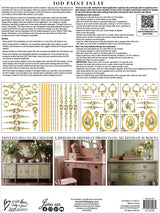 Petite Fleur Pink Paint Inlay (Limited Release) by IOD - Iron Orchid Designs @ The Painted Heirloom