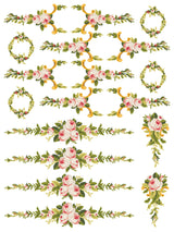 Petite Fleur Pink Paint Inlay (Limited Release) by IOD - Iron Orchid Designs @ The Painted Heirloom