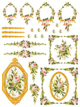 Petite Fleur Pink Paint Inlay (Limited Release) by IOD - Iron Orchid Designs @ The Painted Heirloom