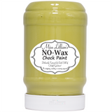 Miss Lillian’s Paint Posh by Gosh No-Wax Chock Paint jar in light yellow with a crisp white label.