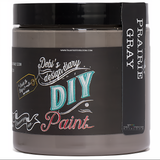 Prairie Gray DIY Paint by DIY Paint Co. in eco-friendly container with black lid and matching label.