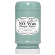 Miss Lillian’s Paint Pretty ‘n’ Chic No-Wax Chock Paint jar in light green displayed upside down.