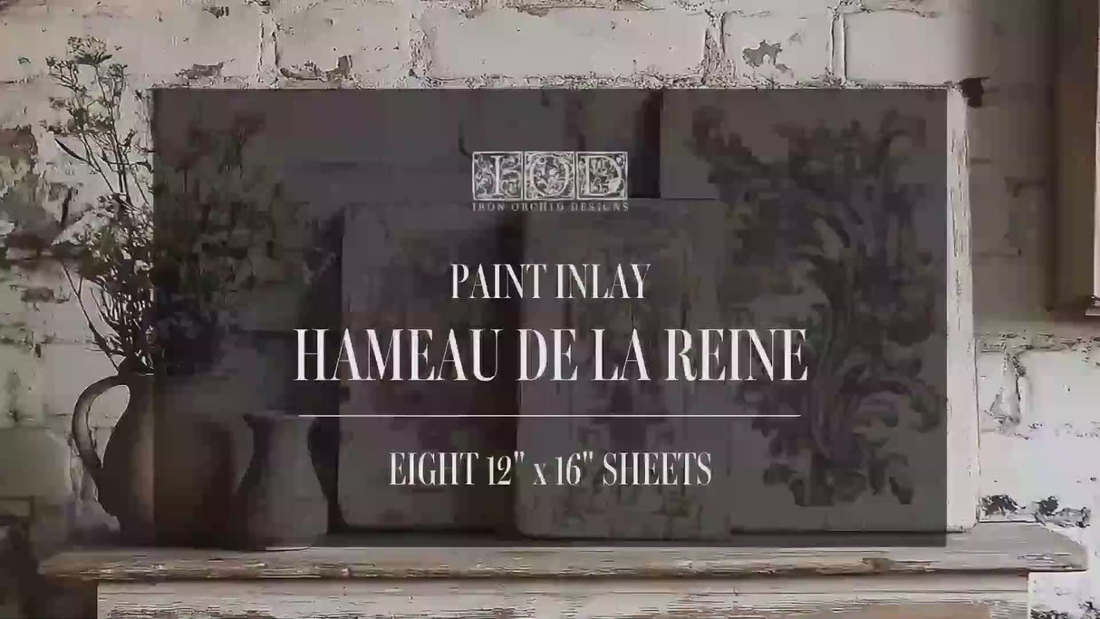 Hameau de la Reine Paint Inlay by IOD - Iron Orchid Designs