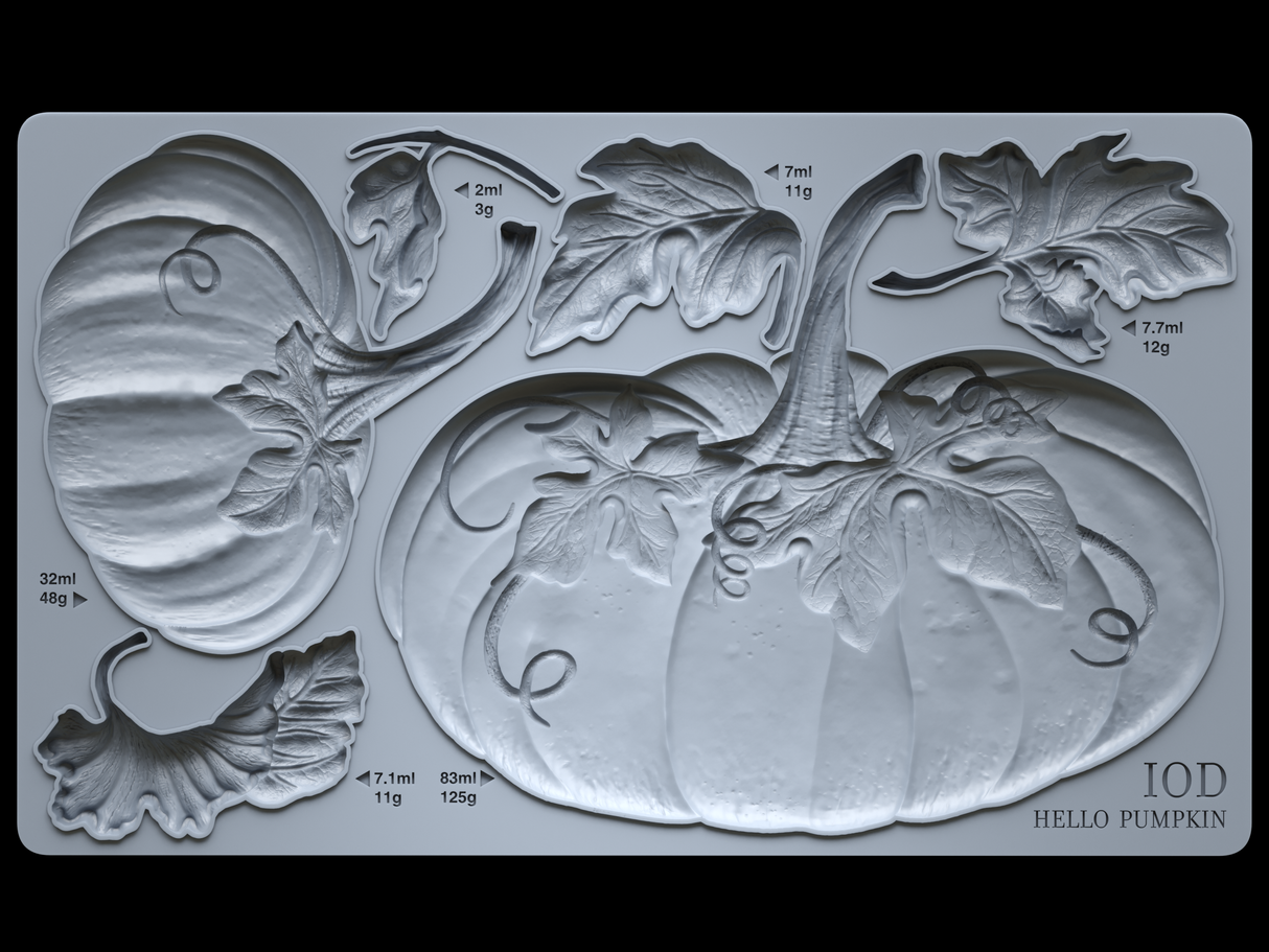 Hello Pumpkin Mould (Limited Release) by IOD - Iron Orchid Designs