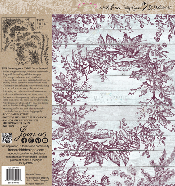 Winter Adornment Stamp (Limited Release) by IOD - Iron Orchid Designs