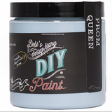 Jar of DIY Paint Co. Prom Queen paint, clay and chalk based, with black and teal label.