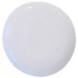 Glossy round surface in Purple Posies by Old Fashioned Milk Paint on a plain white background.