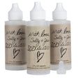 Set of three 2oz IOD refillable mixing bottles with handwritten-style “IOD Sisters” labels by Iron Orchid Designs.