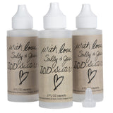 Set of three 2oz IOD refillable mixing bottles with handwritten-style “IOD Sisters” labels by Iron Orchid Designs.