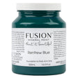 500mL Fusion Mineral Paint in Renfrew Blue, rich teal with white label and black lid.
