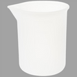 The Notions Resin Pouring Cup, white with spout, suitable for IOD moulds.