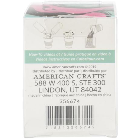 Notions Resin Pouring Cup in clear packaging, suitable for resin and silicone crafting projects.