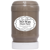 Miss Lillian’s Riverstone No-Wax Chock Paint jar in brown with white lid.