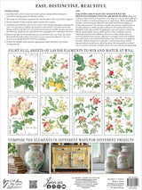 Rose Botanical Transfer by IOD - Iron Orchid Designs @ The Painted Heirloom