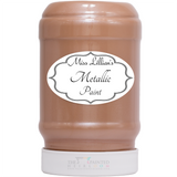Miss Lillian’s Paint Rose Gold Metallic jar with white lid and front label.