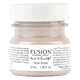 37mL Fusion Mineral Paint Rose Water, neutral pink, with white label and text.