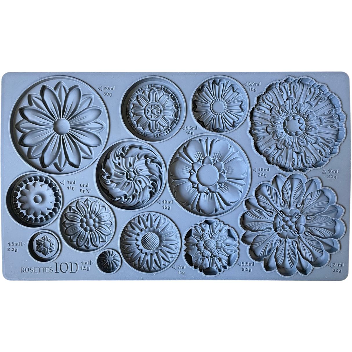 IOD Rosettes Decor Mould by IOD - Iron Orchid Designs @ Painted Heirloom