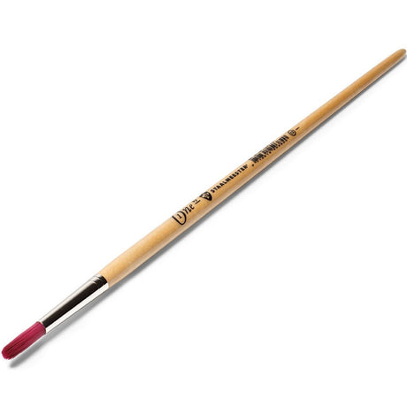 Staalmeester ONE Series 1095 round paintbrush with wooden handle and red bristles, fine and high-absorbency.