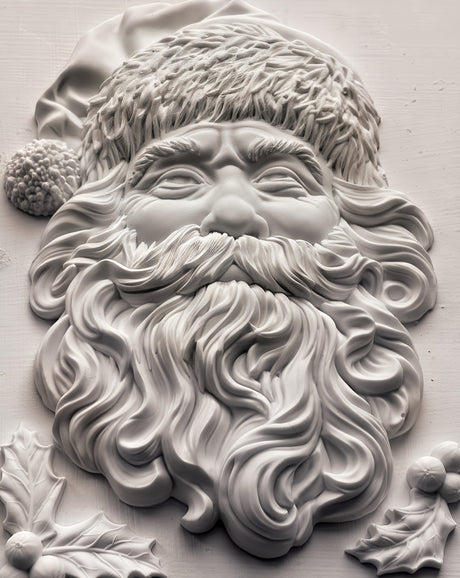 Saint Nick Mould (2025) by I.O.D. showing Santa’s face with hat, beard, holly, and pinecone details. Limited release.