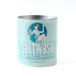 Saltwash Paint Additive Powder can in light blue with a retro woman illustration on the label.