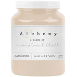 Sandstone Alchemy by Fusion Mineral Paint, 500ml chalk-style furniture paint jar.