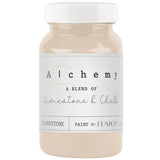 Sandstone Alchemy Paint by Fusion Mineral Paint, beige chalk-style, in a jar with a white lid.