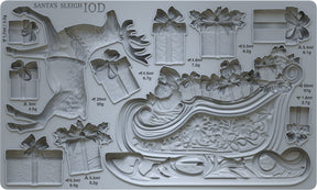 Santa's Sleigh Mould (2024 Limited Release) by IOD - Iron Orchid Designs-The Painted Heirloom