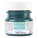 Fusion Mineral Paint Seaside, 37ml jar with a white screw cap, shown in a coastal blue shade.