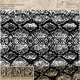 Serpentine Stamp (Retired) by IOD in black and white snake skin pattern for reusable stamping or silicone stamps.