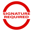 Signature Confirmation“ in red, USPS delivery verification by ThePaintedHeirloom on white background.