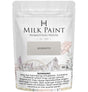 50g Homestead House Silhouette Milk Paint pouch with warning label and floral design.