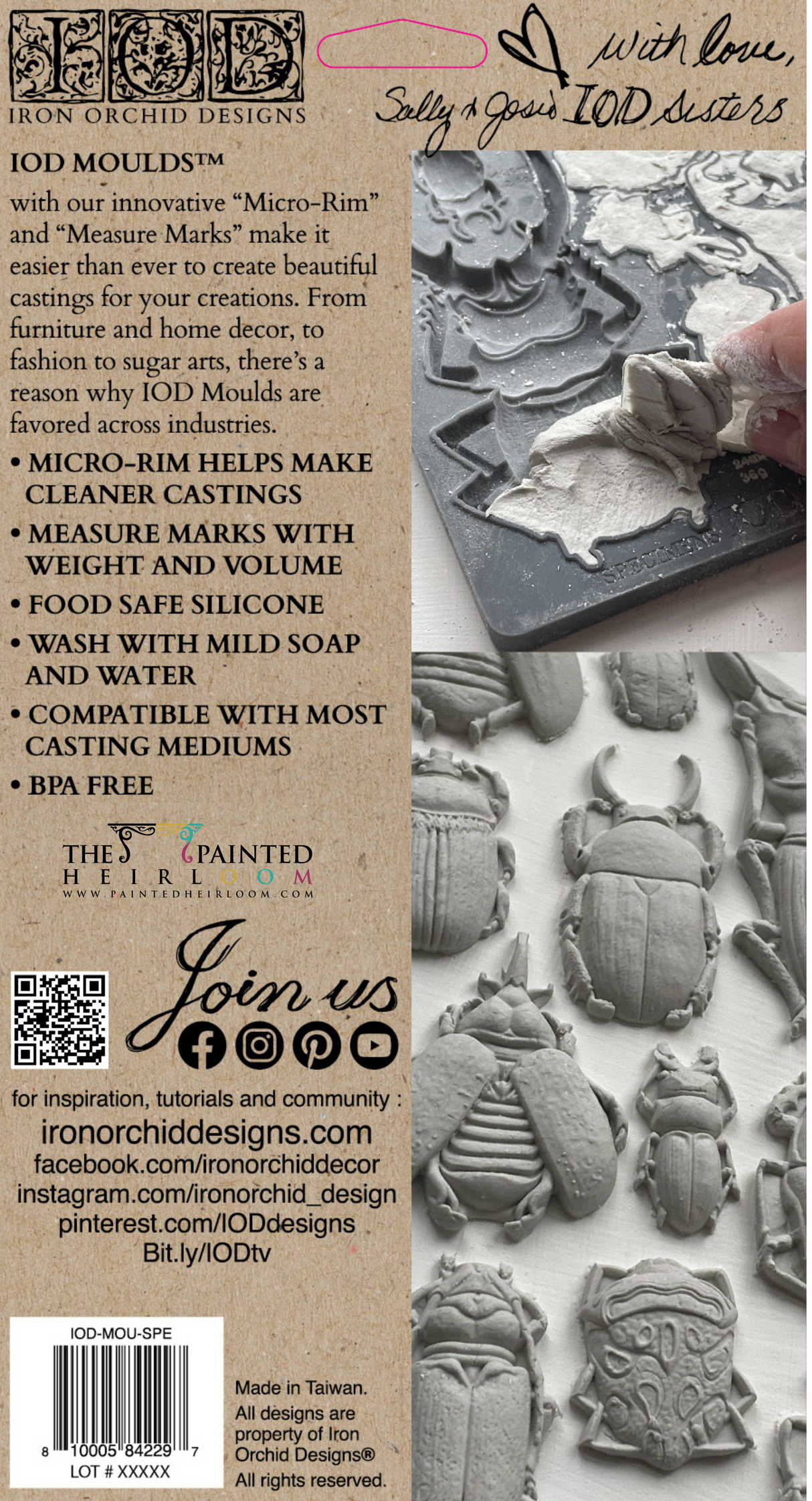 Specimens Mould by IOD - Iron Orchid Designs @ The Painted Heirloom