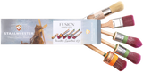 Staalmeester Painter’s Essential Kit Box Gift Set with 5 pro-hybrid brushes for Fusion Mineral Paint.