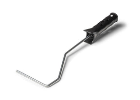 Staalmeester Roller Frame with black handle and metal rod on a plain background.